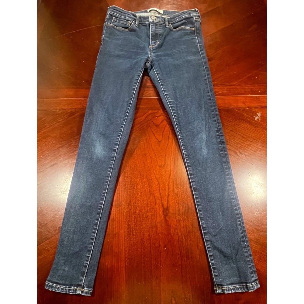 Banana Republic New Perfect Skinny Jeans Womens 27 Dark Wash Denim Belt Flaw GUC - Picture 2 of 10